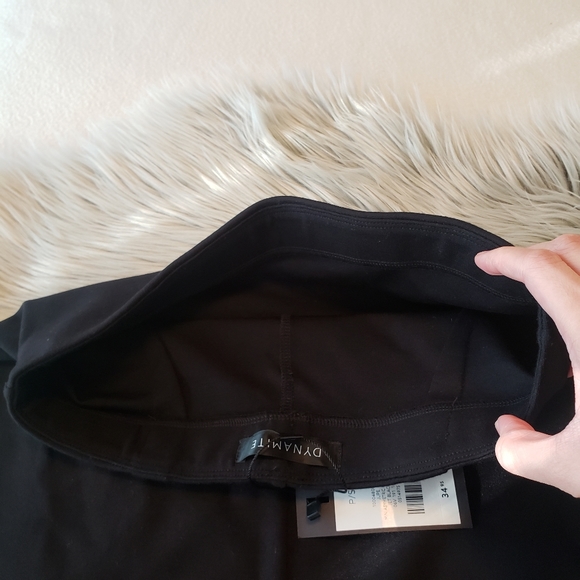 Modern NWT Faux Wrap Mini Short Skirt New Black Minimalistic - Picture 5 of 6